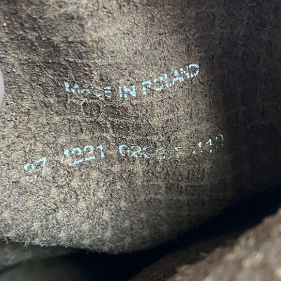 Sanita Lola Mae Brown Suede Leather Danish Clog Heeled Boots EU 37 US 6.5 7 - Picture 11 of 12